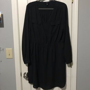 Black long sleeve dress XXL